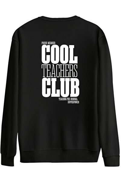 BetterThanCo Φούτερ Cool Teachers Club με τύπωμα με λαιμόκοψη oversized