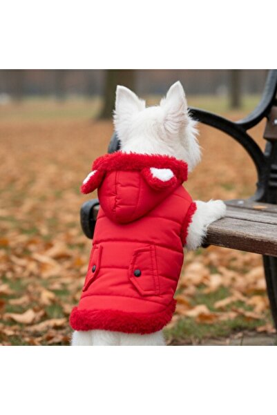 OEM Vestă flaușată cu glugă, de iarnă, pentru animale de companie mici și mijlocii, XINA2120