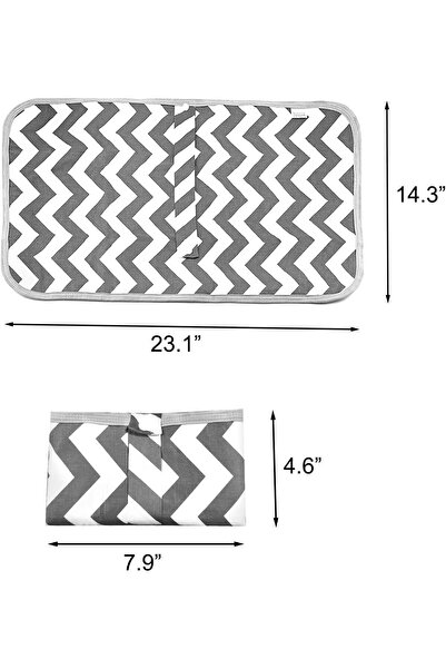 Generic Mikakoz Foldable Portable Baby Changing Pad - Waterproof Multi-Function Mat (Gray)