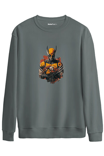 BetterThanCo Secret Lover Printed Crew Neck Oversized Sweatshirt