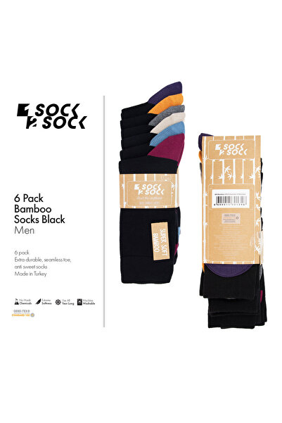 1SOCK2SOCK 6'Lı Bambu Çorap