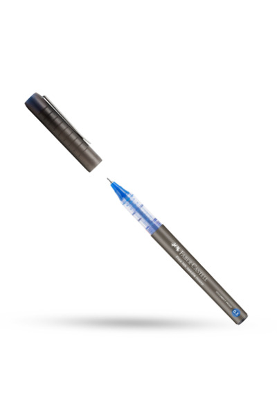 Faber Castell مجموعة من 12 إبرة بكرة حبر خالية من FC، 0.5 مم، زرقاء