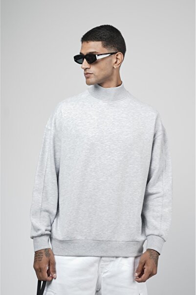 king brich Turtleneck Oversize Fit Men's Sweatshirt