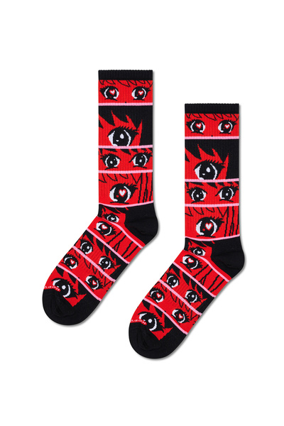 Happy Socks Anime Stripes Sneaker Sock