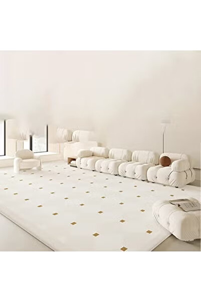 KEKE سجادة من الكشمير الصناعي بتصميم عصري، مقاس 180×250 سم