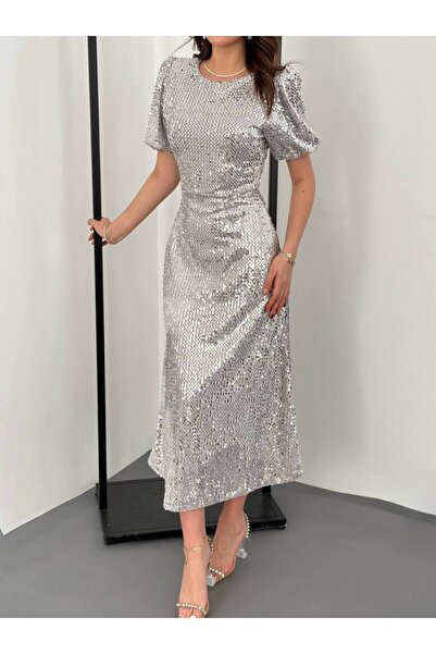 Lady Pixie Women's Midi Length Sequin Dress