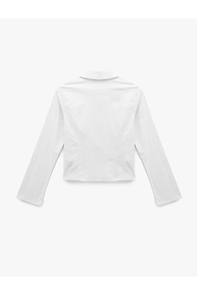 Koton Slim Fit Button Classic Collar Long Sleeve Shirt