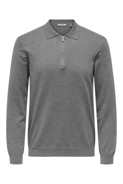 Only & Sons Polo pentru bărbați ONSWYLER LIFE REG 14 HALF ZIP POLO KNIT OS220...