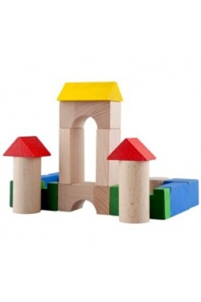 LUPO Colored wooden blocks, 100 pieces