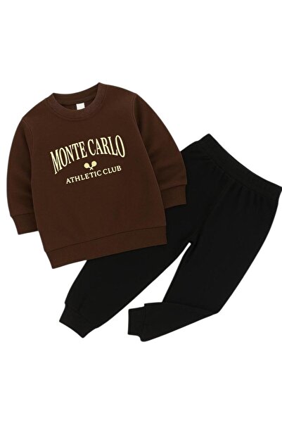 BENROMA MONTE CARLO BASKILI 3 İPLİK ÇOCUK EŞOFMAN TAKIMI