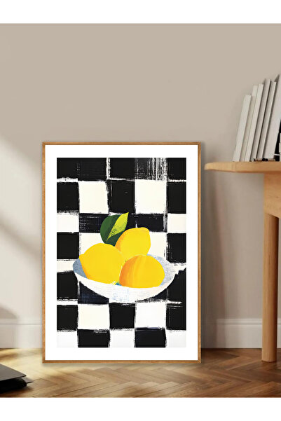 Tuba Decor Tablo dintr-o singură bucată cu rame din lemn pentru sufragerie, sufragerie, bucătărie