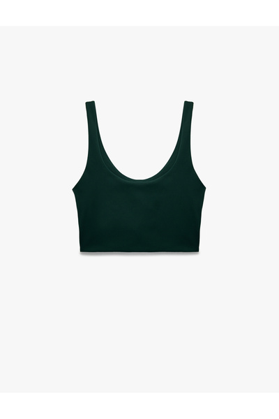 Koton Slim Fit Sleeveless U Neck Sports Bra