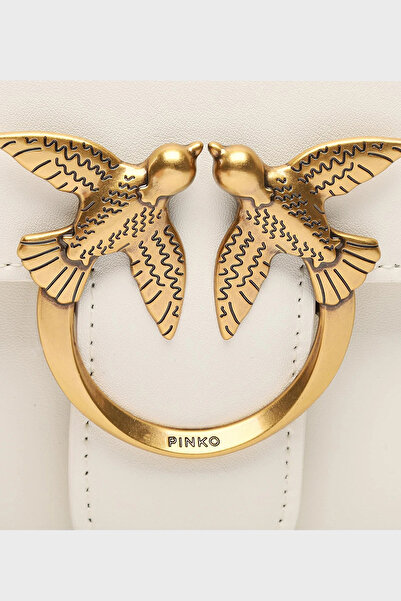 PİNKO Valódi bőr láncos vállpántos táska TÁSKA 100941 A0F1 Z14Q