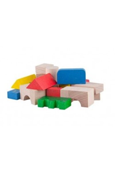 LUPO Colored wooden blocks, 100 pieces