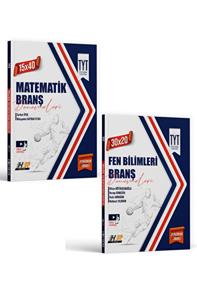 Hız ve Renk Yayınları TYT 15 x 40 Matematik ve 30 x 20 Fen Bilimleri Branş De...
