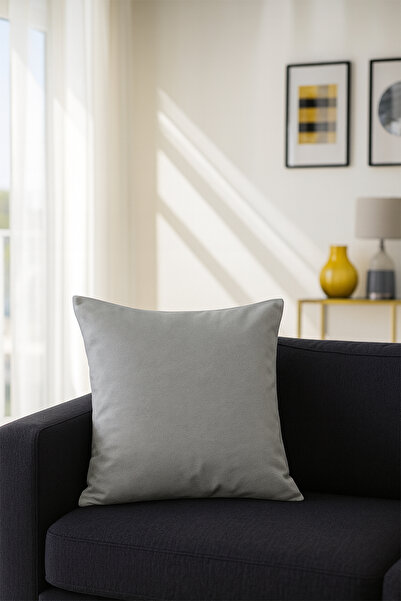 Premier Home Plain Duck Throw Pillow Cover Light Gray V1 40X40