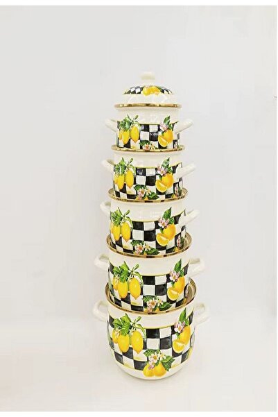 Generic Shinko pot set with lemon pattern