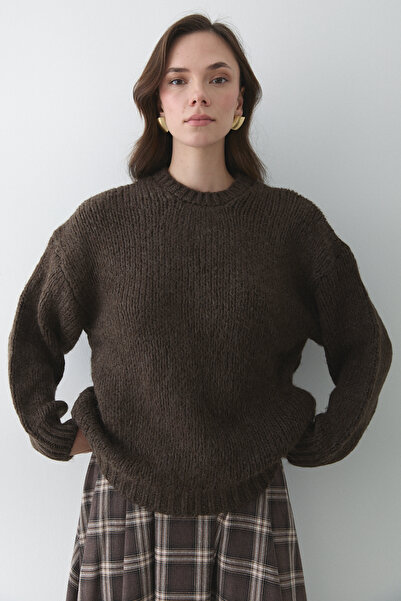 Laluvia Vanilya Long Sleeve Relax Sweater - 251091