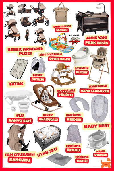 ÖYKÜ BEBEK DUNYASI FlexMagich Yeni Doğan Bebek Çeyiz Seti (34 Parça) Bebeğini...