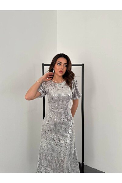 Lady Pixie Women's Midi Length Sequin Dress