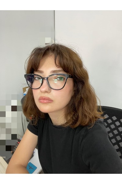 Vogue Vo5496-ı W44/11 54 ekt Small Cat Eye Mavi Işık Korumalı Ekran Gözlüğü