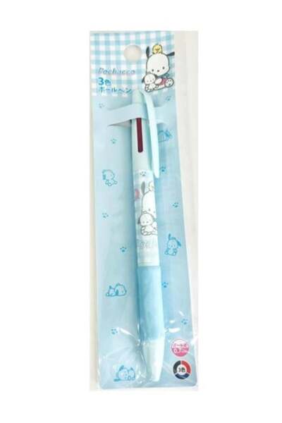 SANRIO Japan 3 Renkli Çok Amaçlı Tükenmez Kalem - Pochacco: Peluş