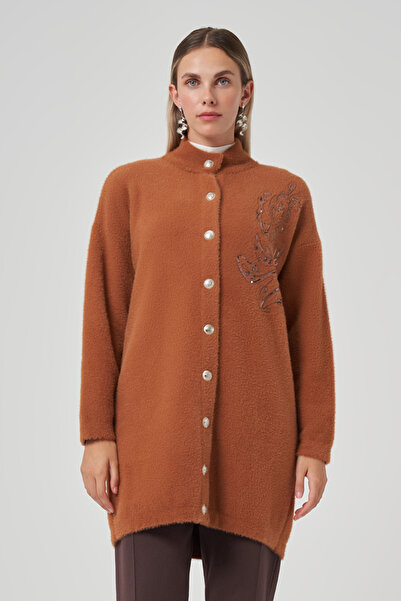 Nuss Embroidery Detail Cardigan 7007 Cinnamon