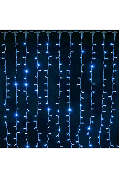AT Performance 3x2M curtain light installation, 240 LED, IP65, flow effect - Blue