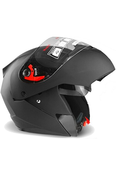 OEM Casca moto modulabila neagra "L"