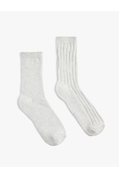 Koton Set of 2 Textured Thick Socks