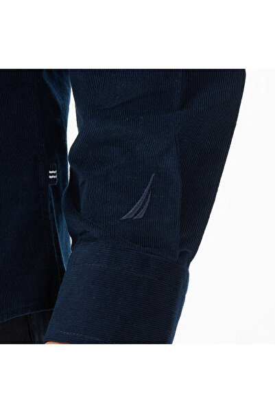 Nautica Men's Navy Blue Classic Fit Shirt