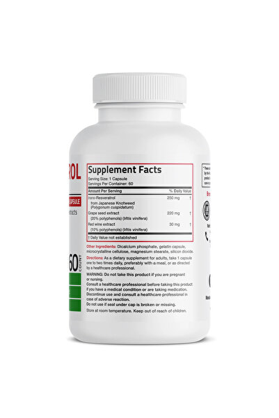 Bronson Vitamins RESVERATROL COMPLEX 500