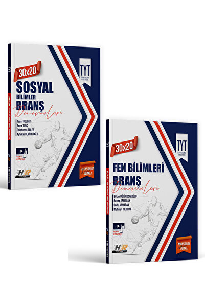 Hız ve Renk Yayınları TYT Fen Bilimleri ve Sosyal Bilimler 30 x 20 Branş Dene...