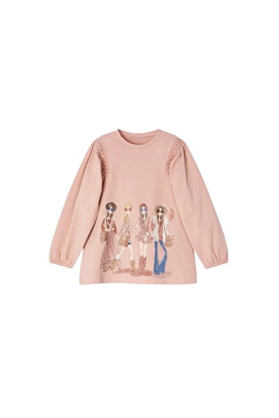 Kyex Girl's Transitional Printed Cotton Long Sleeve Body Tunic