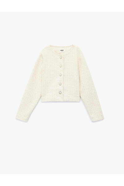 Koton Μακρυμάνικο μπουφάν με λαιμόκοψη και κουμπιά