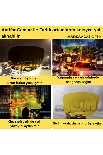 Olivier Philippe Photochromic 3in1 Classic Series (Sun-Blue Light Protection-Anti-Glare) Glasses