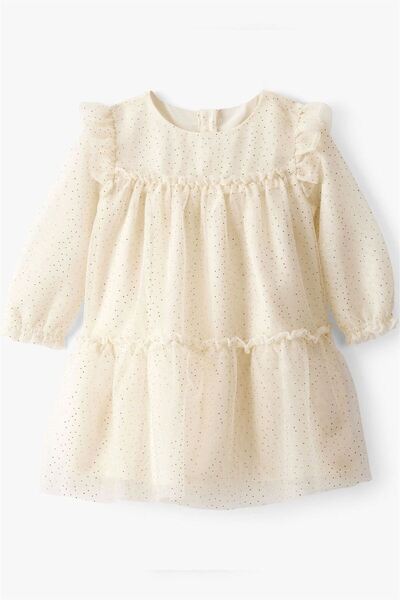 Carter's Kız Bebek Simli Tül Elbise Ekru 1T558210