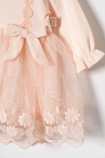 Miniday Baby Baby Girl Mevlut Dress with Bandana and Lace, Newborn Hospital Take-Home Outfit, Bridal Evening Dress, Religious Ceremony Dress 72