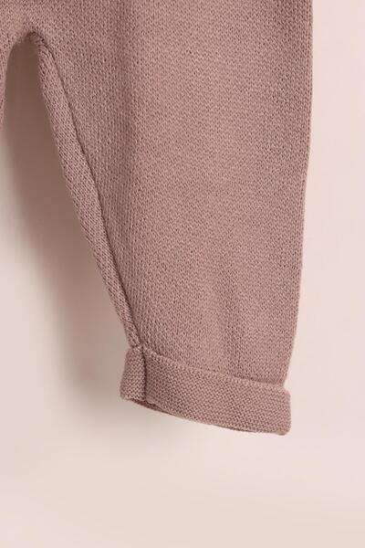 kidello Brown Baby Boy Knitwear 3-Piece Set – Vest Set , with Pants, Long Sleeves