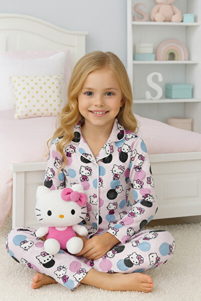 zahider Girls' Cotton Button-Down Pajama Set