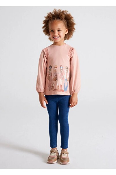 Kyex Girl's Transitional Printed Cotton Long Sleeve Body Tunic