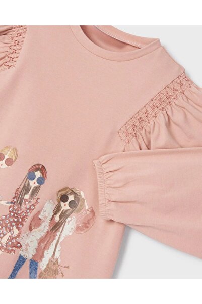 Kyex Girl's Transitional Printed Cotton Long Sleeve Body Tunic