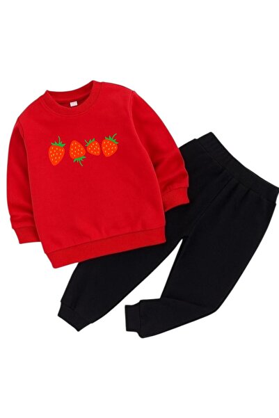 BENROMA SET DE TRENING PENTRU COPII CU 3 FIȘE CU IMPRIMARE STRAWBERRY