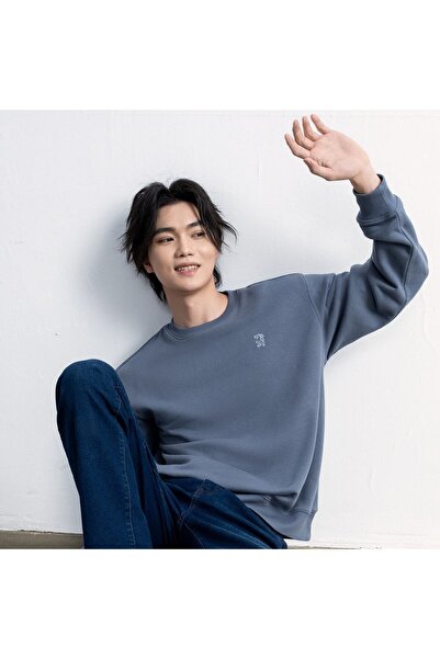 Giordano Men's Relaxed Fit French Terry Sweatshirt