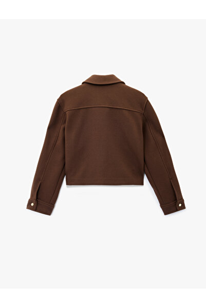 Koton Κοντό παλτό με μακριά μανίκια με κουμπιά και τσέπες