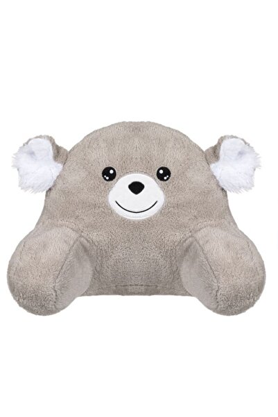 OEM Gray decorative pillow, teddy bear shape 38x30x27 cm