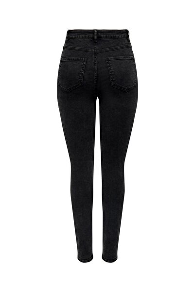 ONLY Onlrose Hw Skinny Dnm Gua256 Noos Women's Black Pants - 15315352
