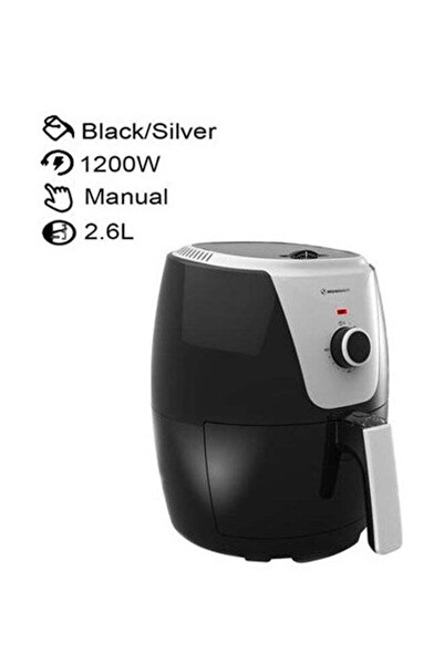 Hommer Manual Air Fryer 2.6 L 1200 W HSA240-05 Black/Silver