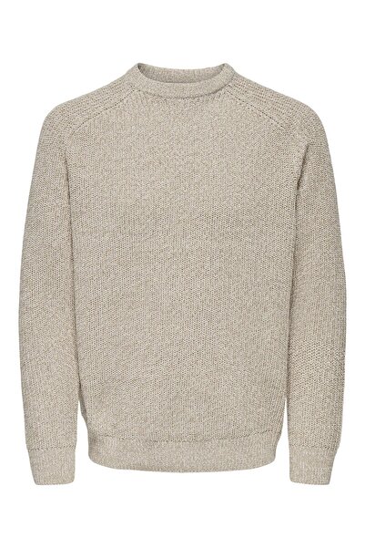 Only & Sons Onsjoin Rlx Ls Raglan Knit Men's Gray Sweater - 22034670