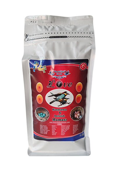 BEAUTİFULFOOOD Beautful Food Mama 1 kg Love (Kızıştırma ve Doluluk) Kuş Maması